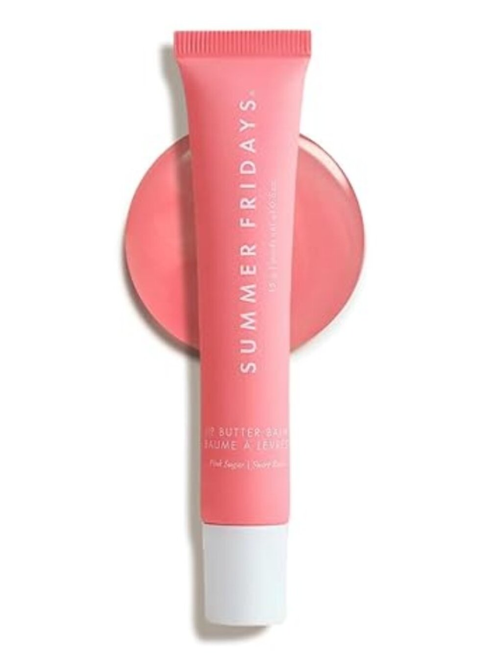 Summer Fridays Pink Sugar Tinted Lip Butter Balm Vegan Hydrating Lip Balm